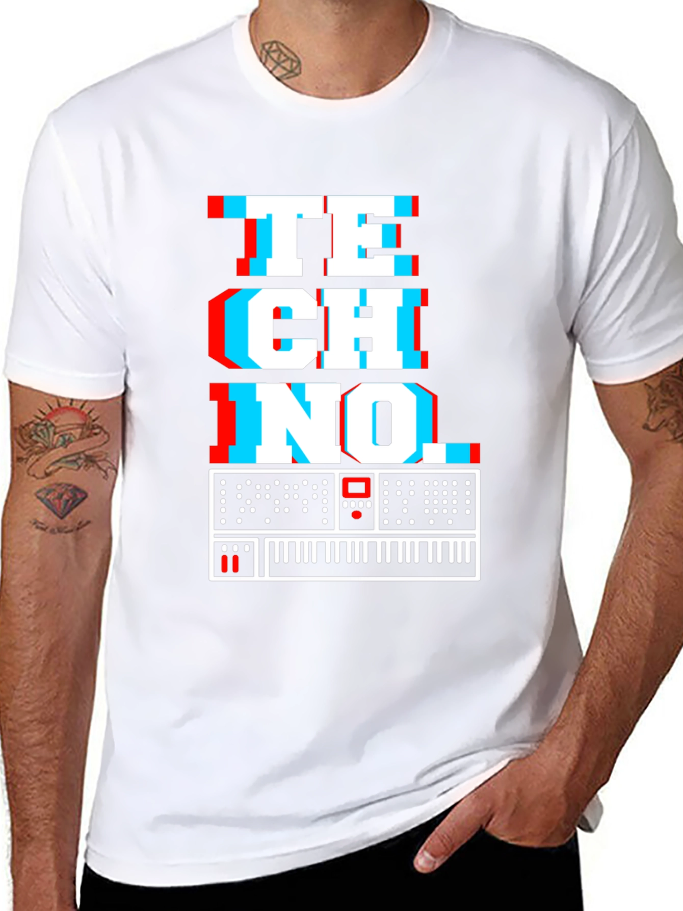Retro Techno Synthesizer T-Shirt