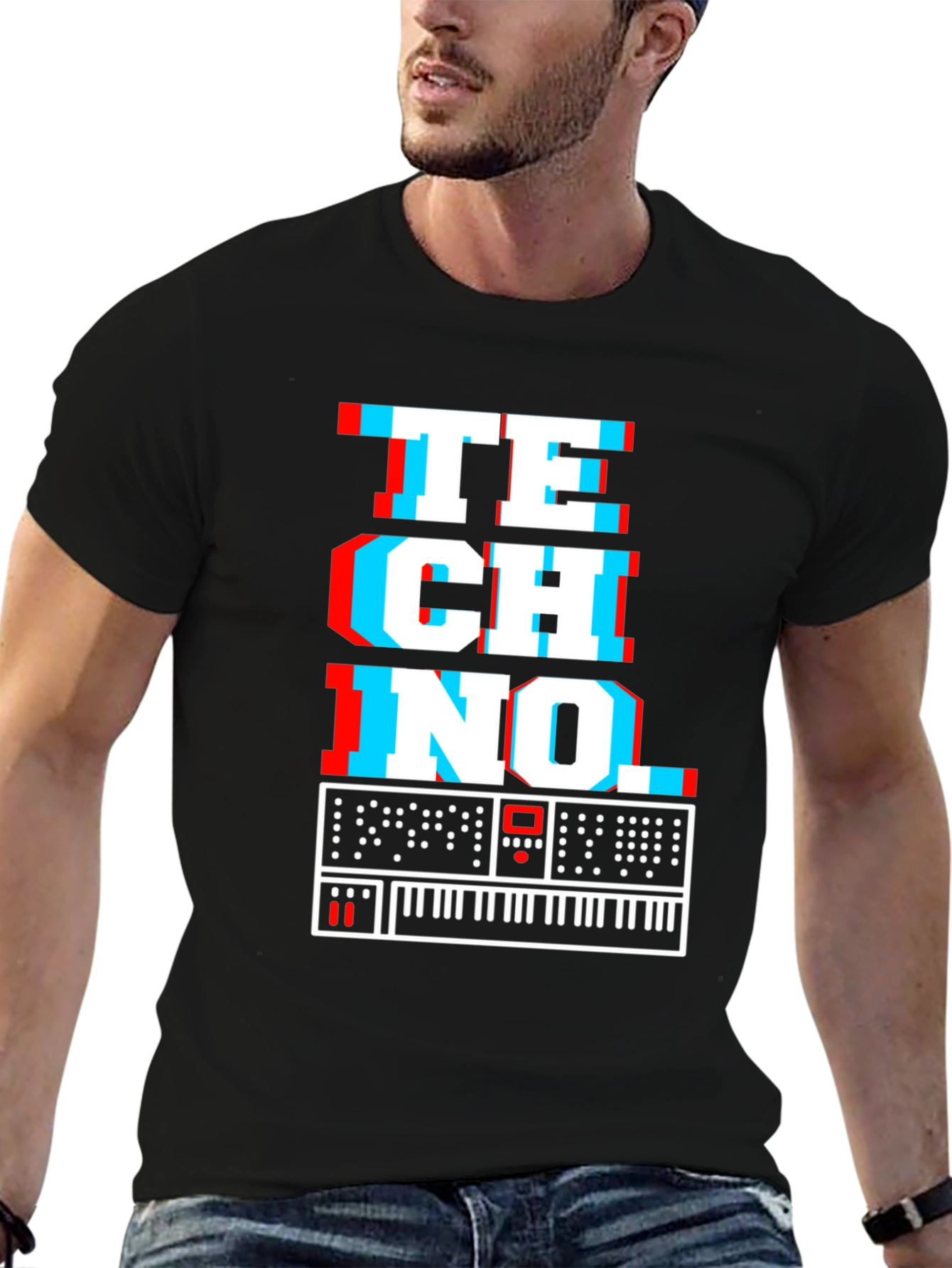 Retro Techno Synthesizer T-Shirt