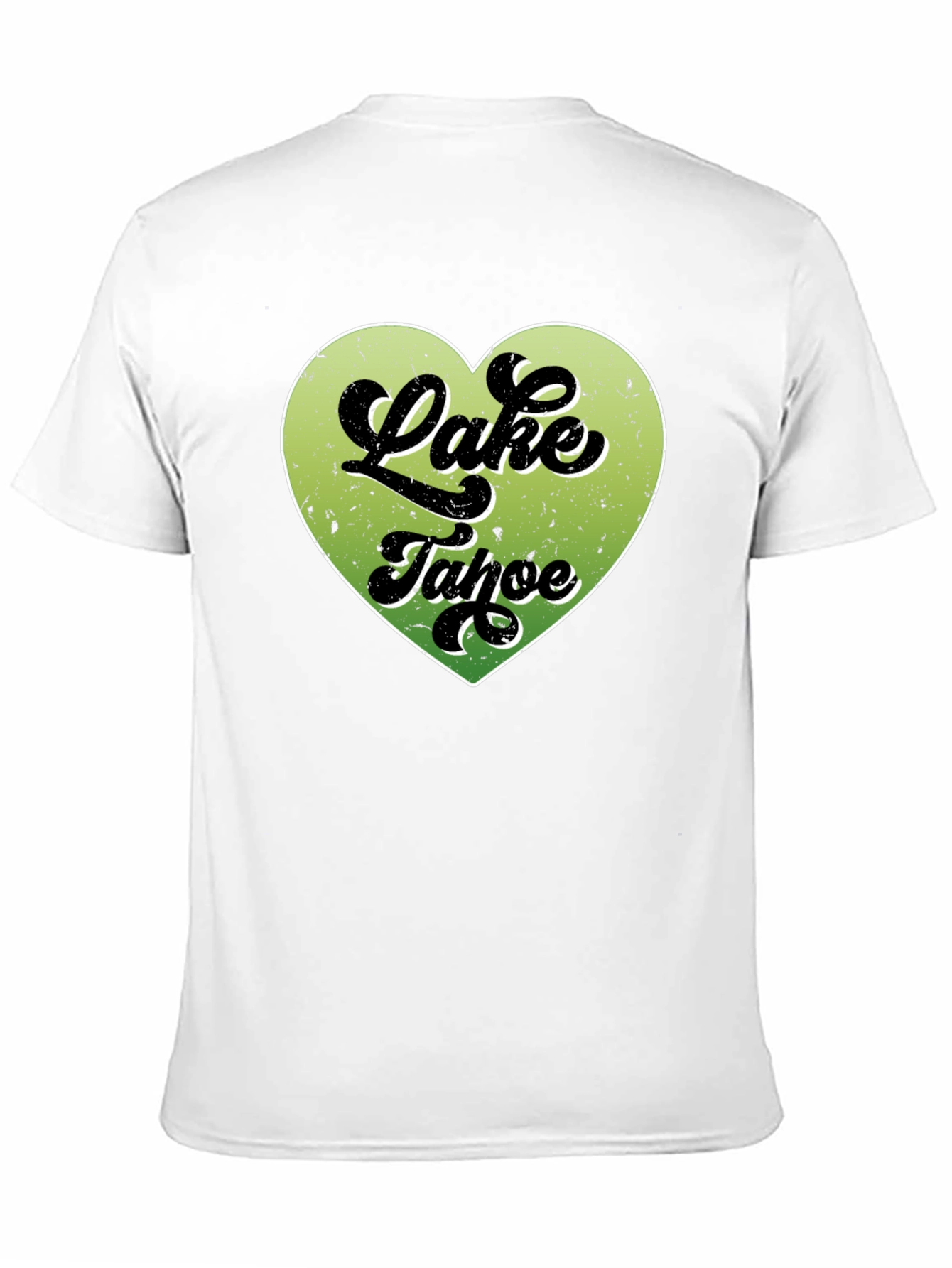 Lake Tahoe Heart Graphic Tee - Black
