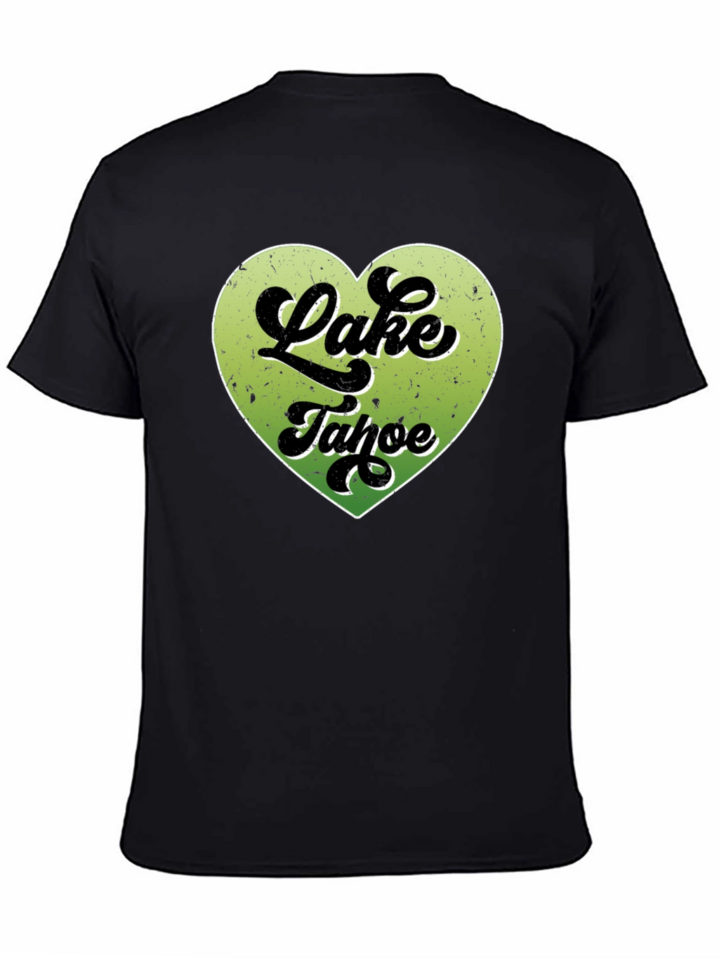 Lake Tahoe Heart Graphic Tee - Black