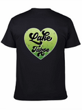 Lake Tahoe Heart Graphic Tee - Black