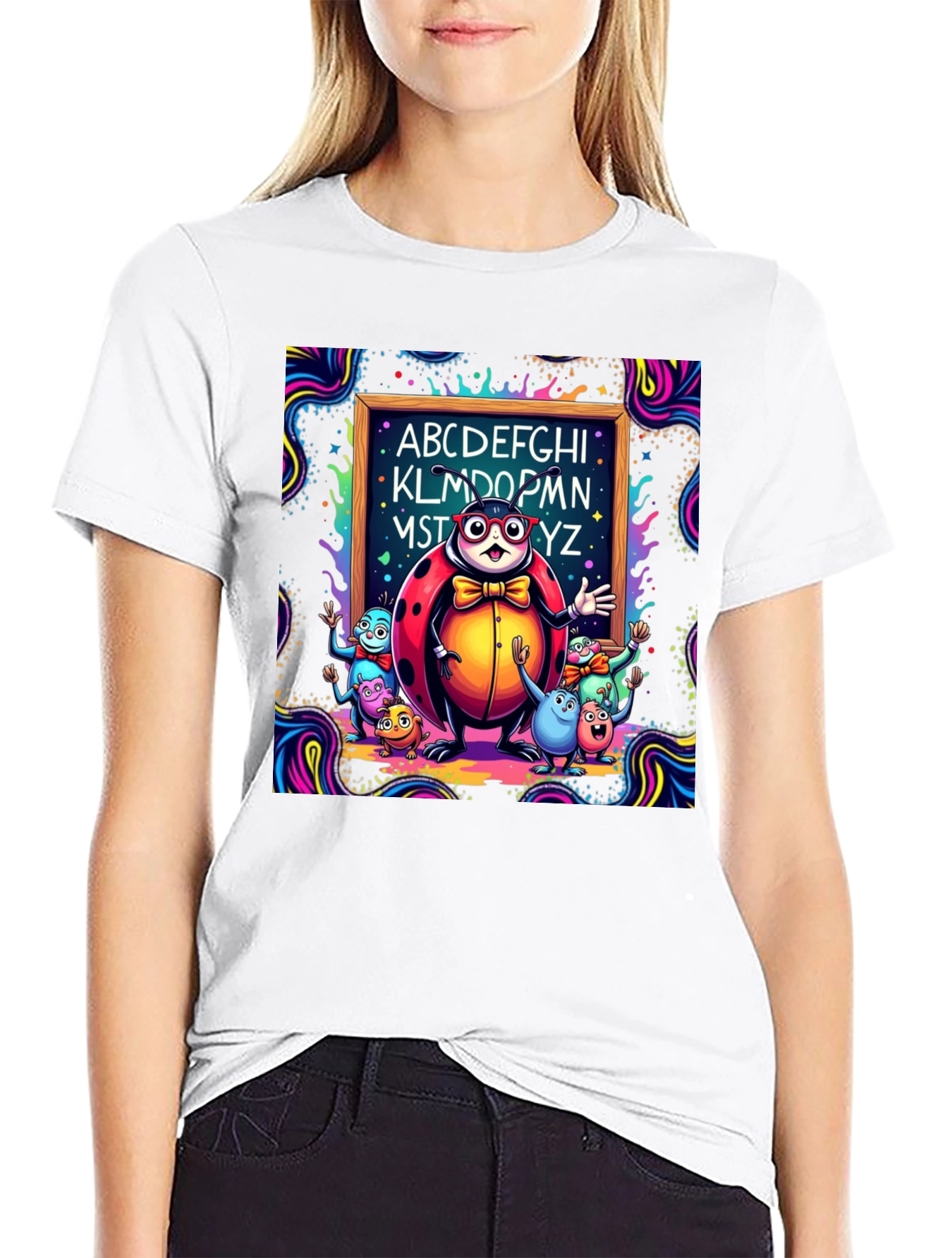 Alphabet Teacher Graphic Tee
