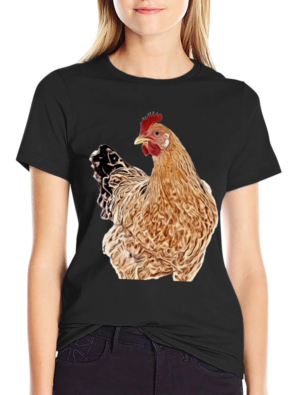 Chicken T-Shirt - Quirky Animal Graphic Tee