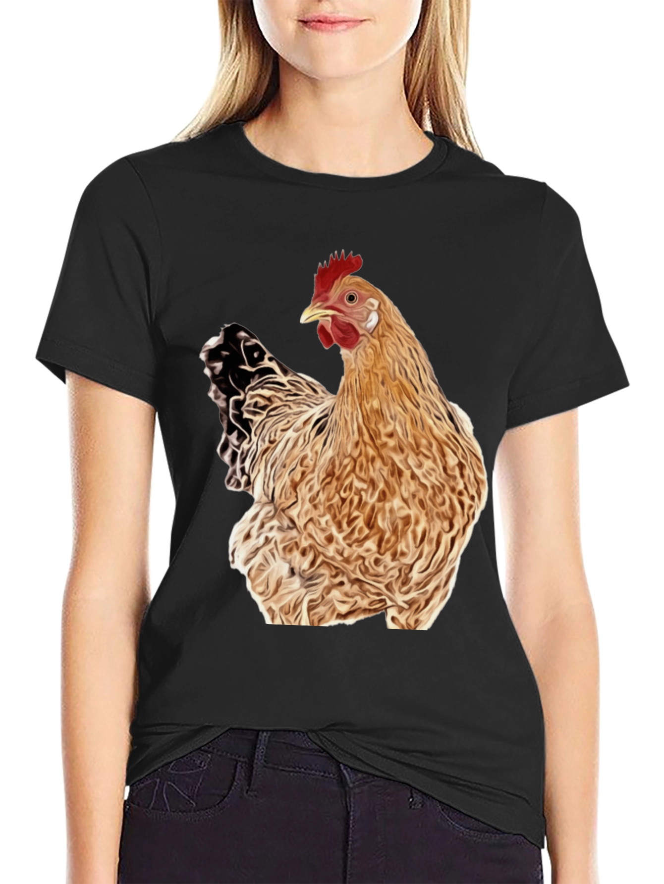 Chicken T-Shirt - Quirky Animal Graphic Tee