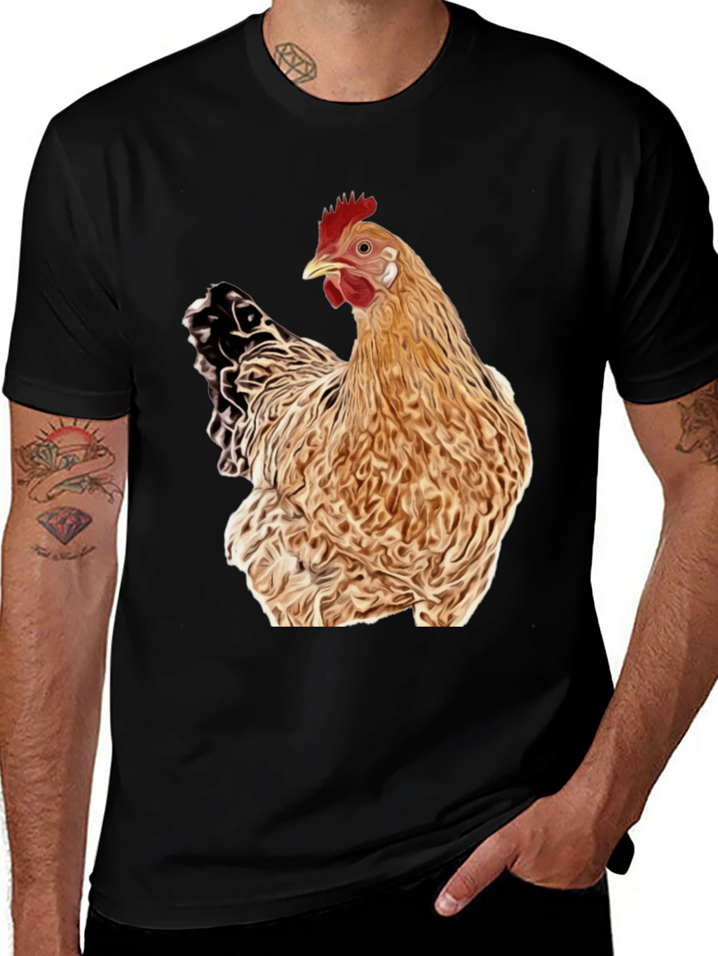 Chicken T-Shirt - Quirky Animal Graphic Tee