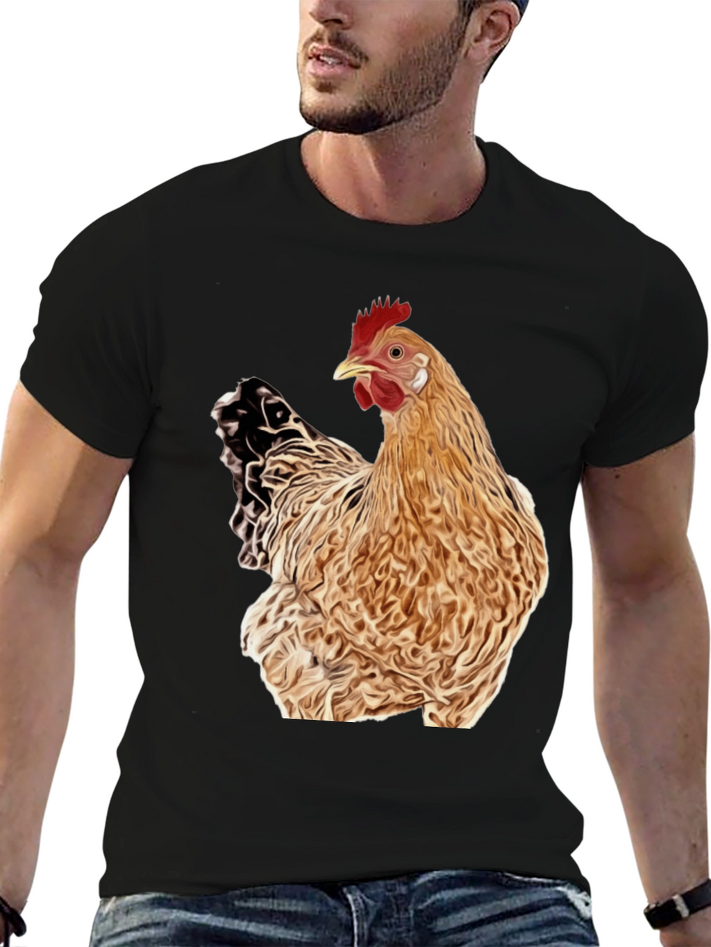 Chicken T-Shirt - Quirky Animal Graphic Tee