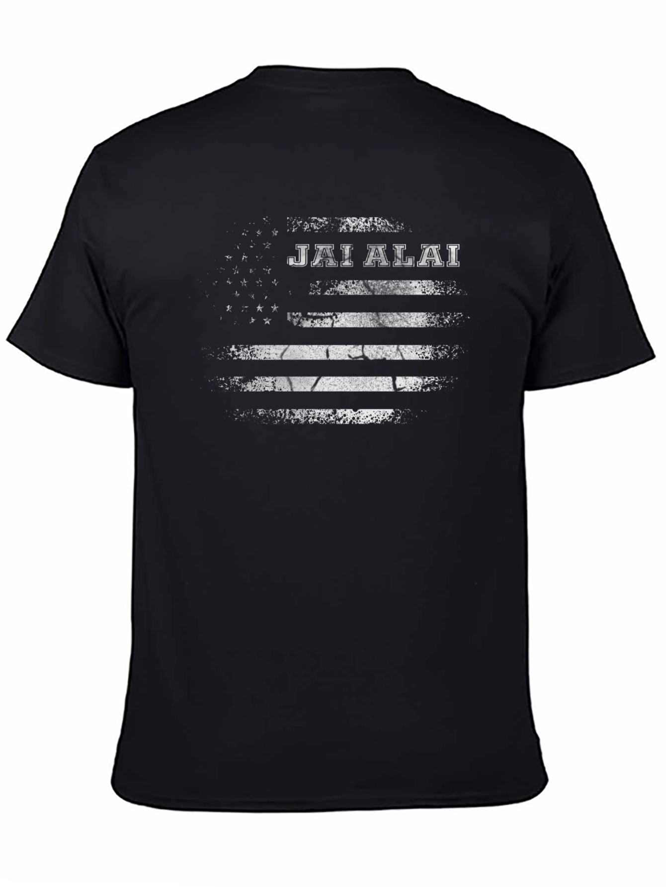 Jai Alai American Flag Graphic T-Shirt