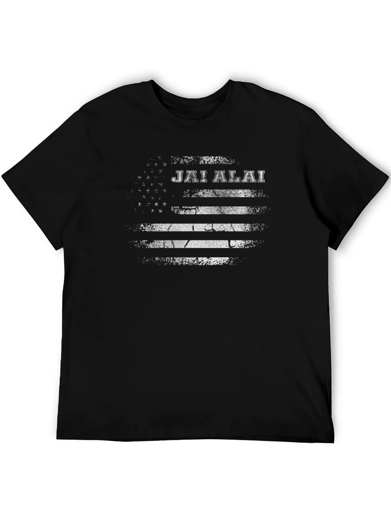 Jai Alai American Flag Graphic T-Shirt