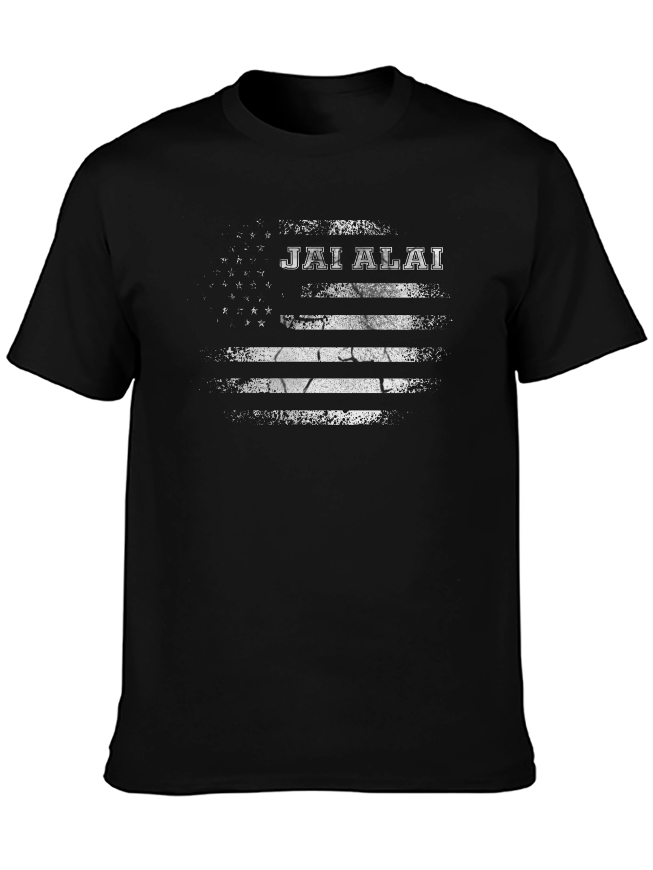 Jai Alai American Flag Graphic T-Shirt