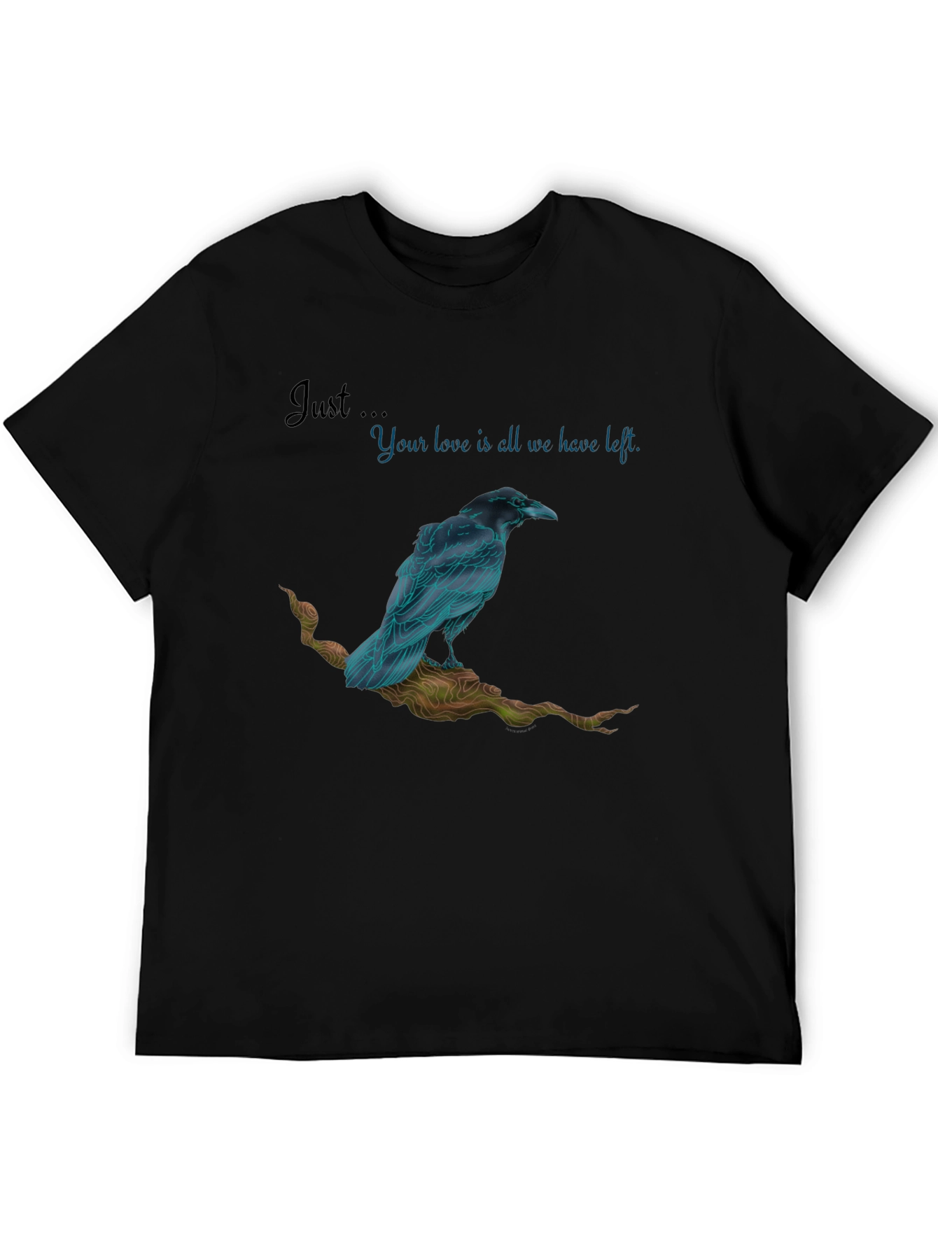 Raven Love Graphic Tee - Unique Design Comfortable Fit