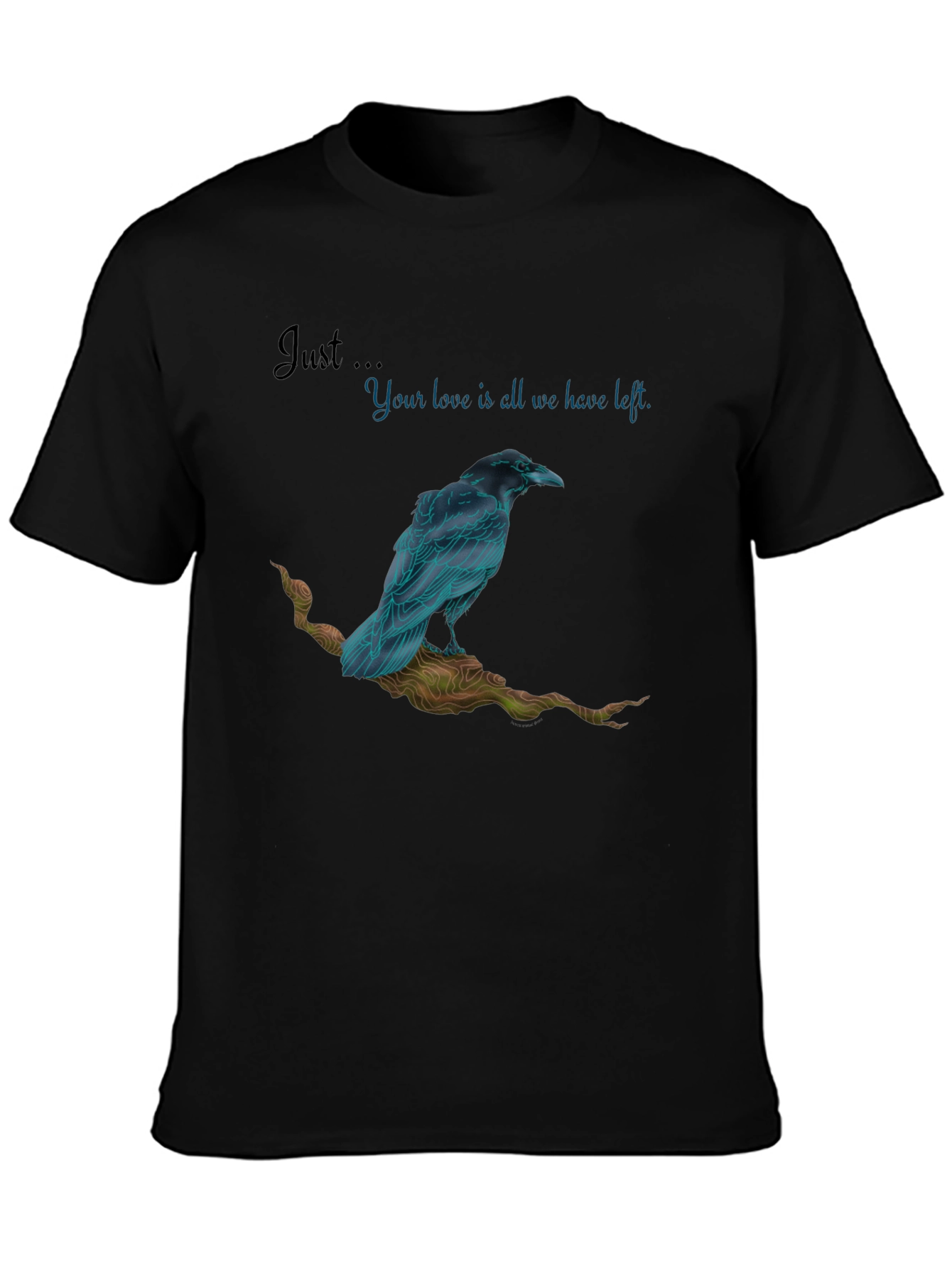 Raven Love Graphic Tee - Unique Design Comfortable Fit