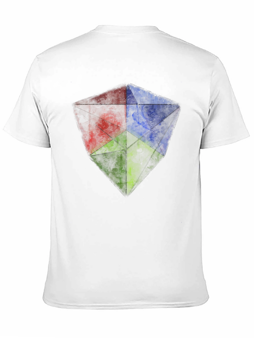 RGB Geometric Graphic Tee - Mens Black T-Shirt