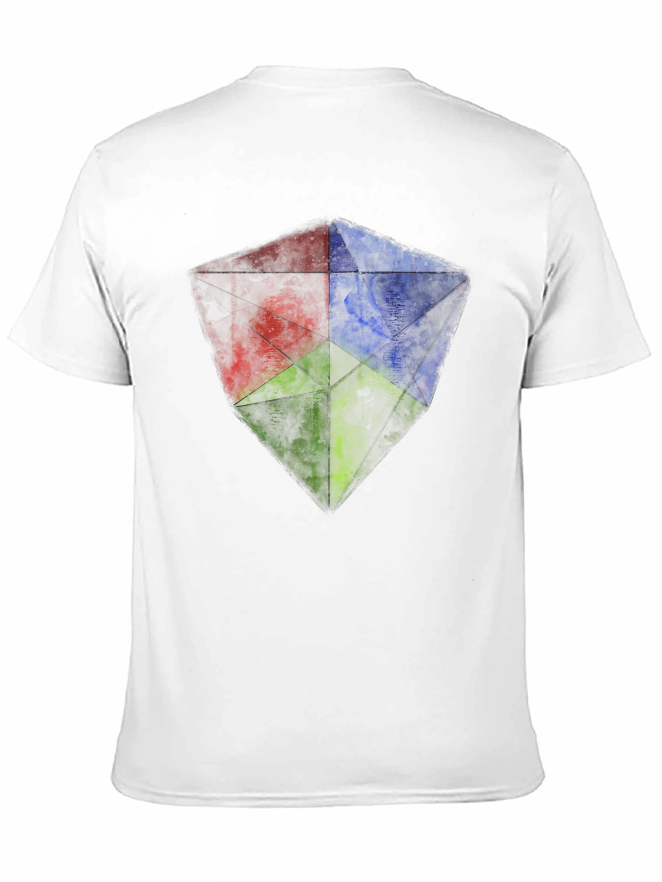 RGB Geometric Graphic Tee - Mens Black T-Shirt