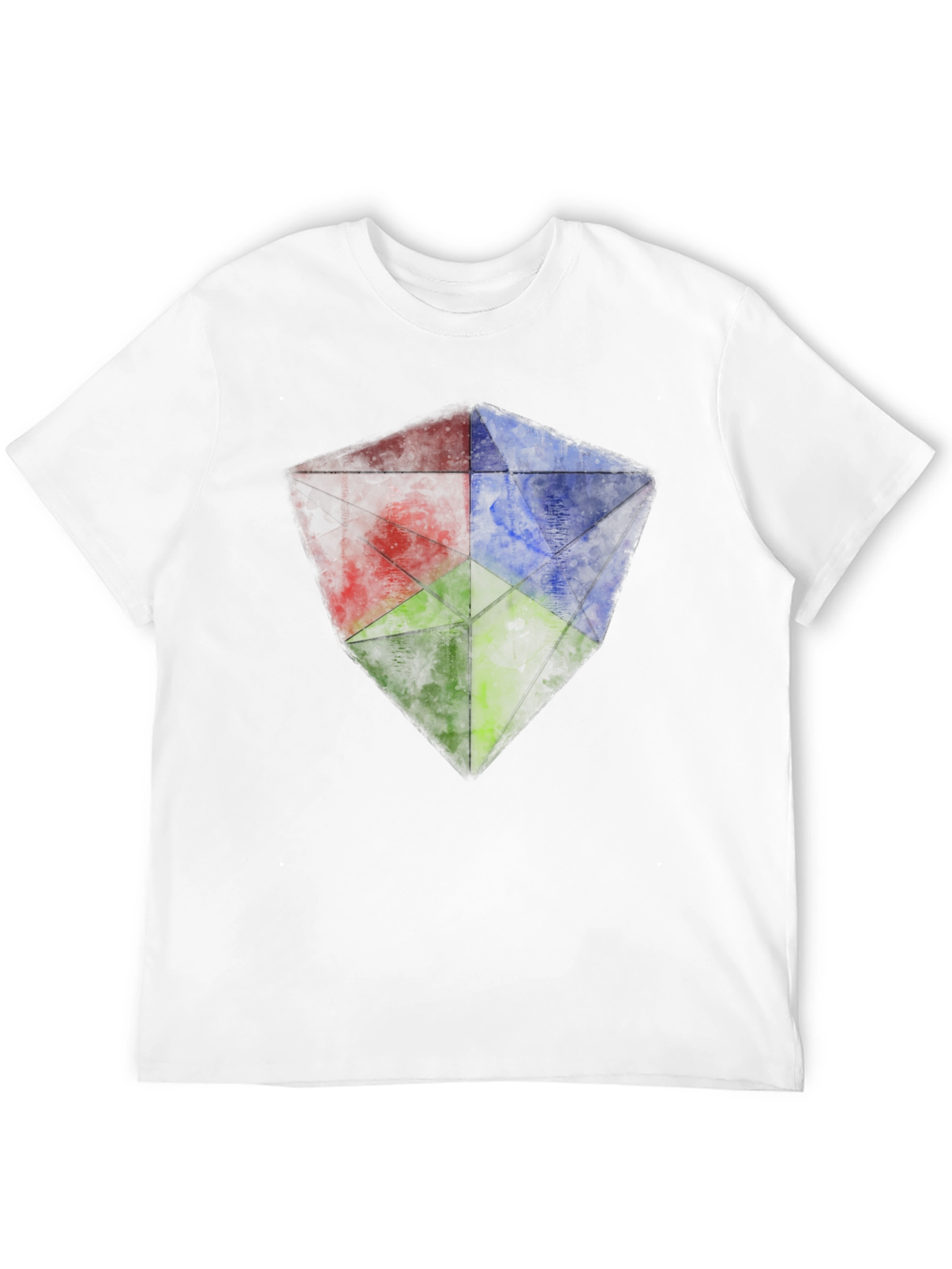 RGB Geometric Graphic Tee - Mens Black T-Shirt
