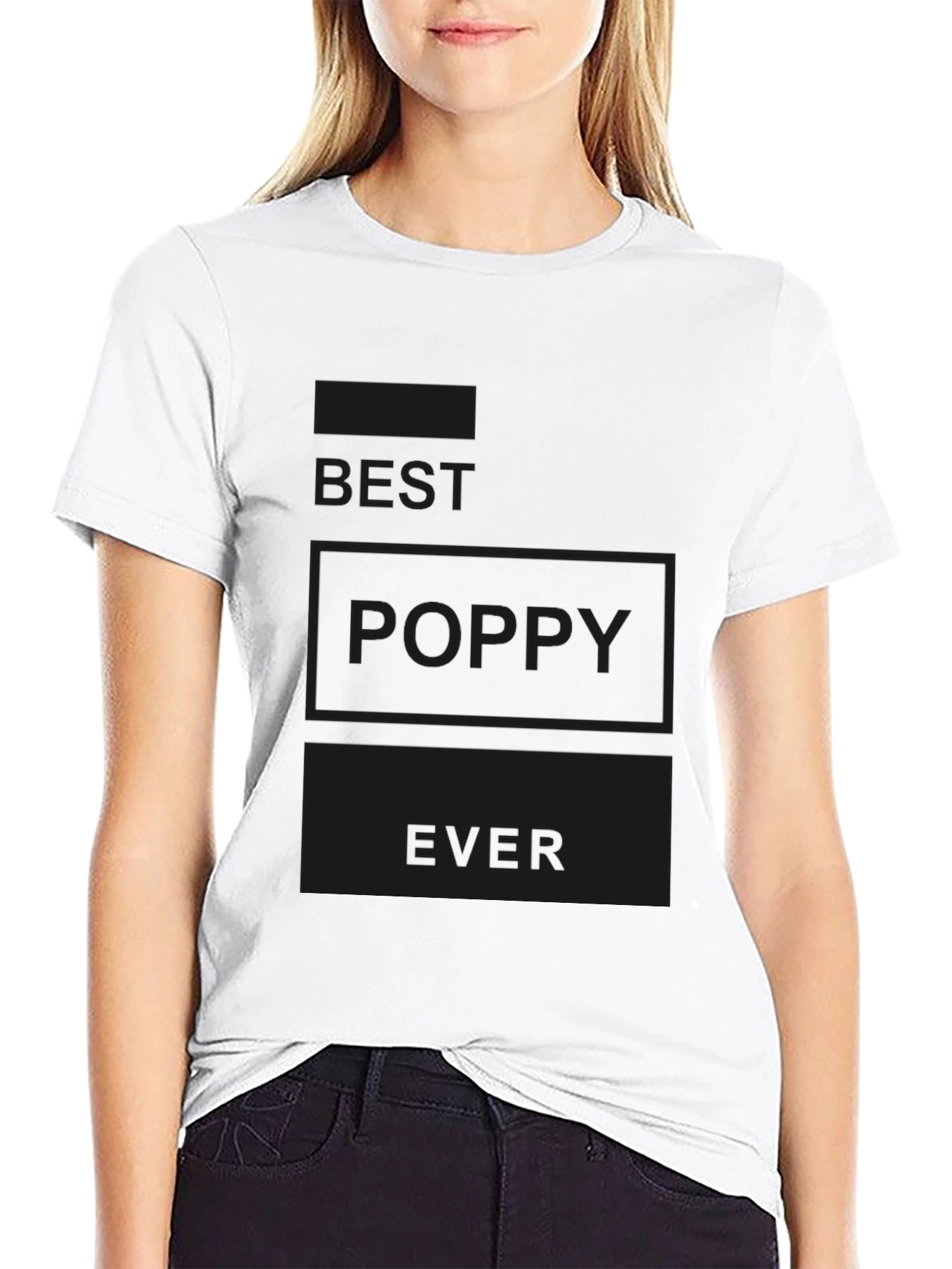 Best Poppy Ever T-Shirt - Black