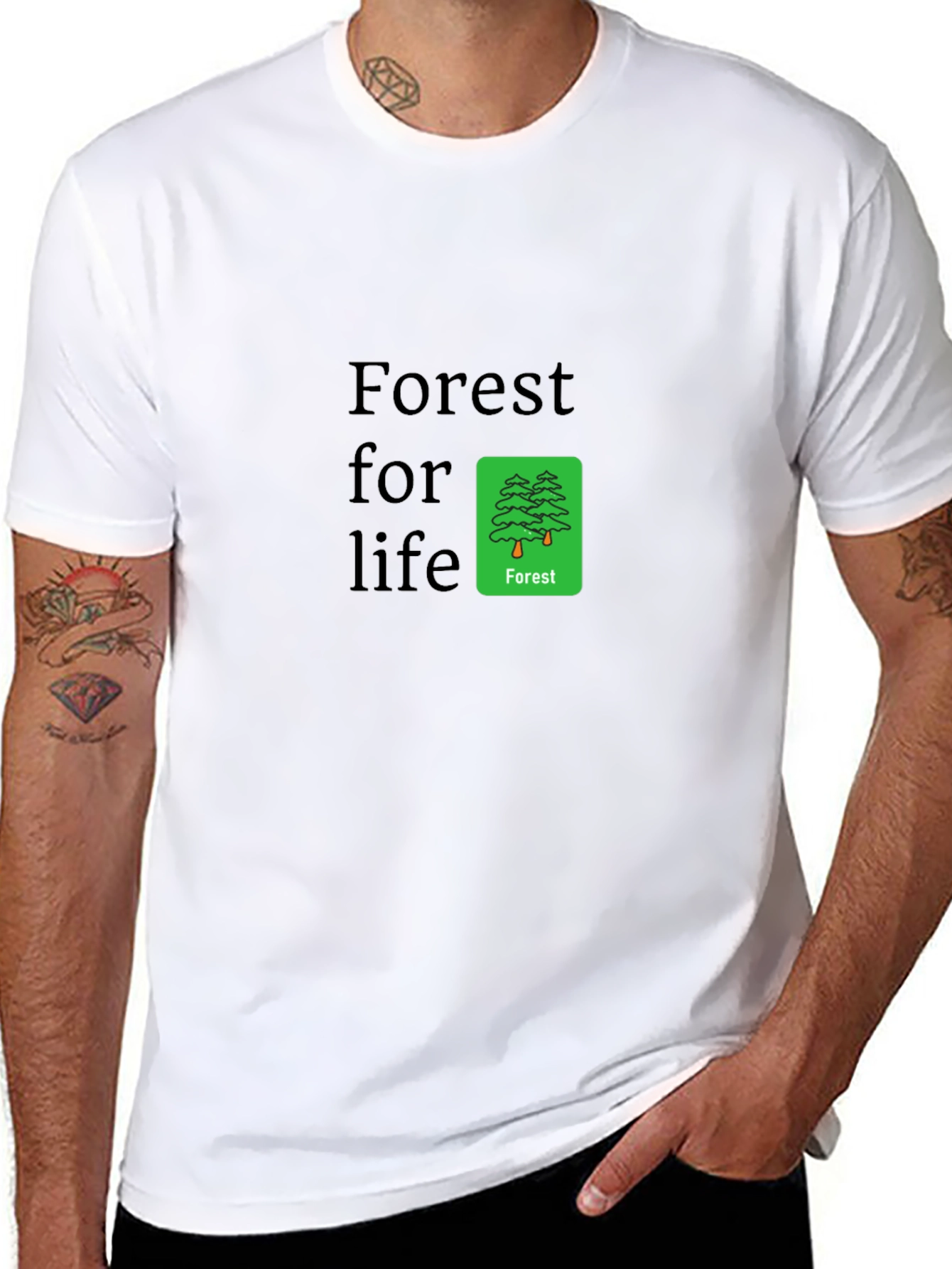 Forest For Life T-Shirt - Eco-Friendly Design
