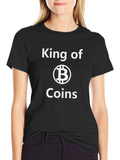 King of Coins Bitcoin Graphic T-Shirt