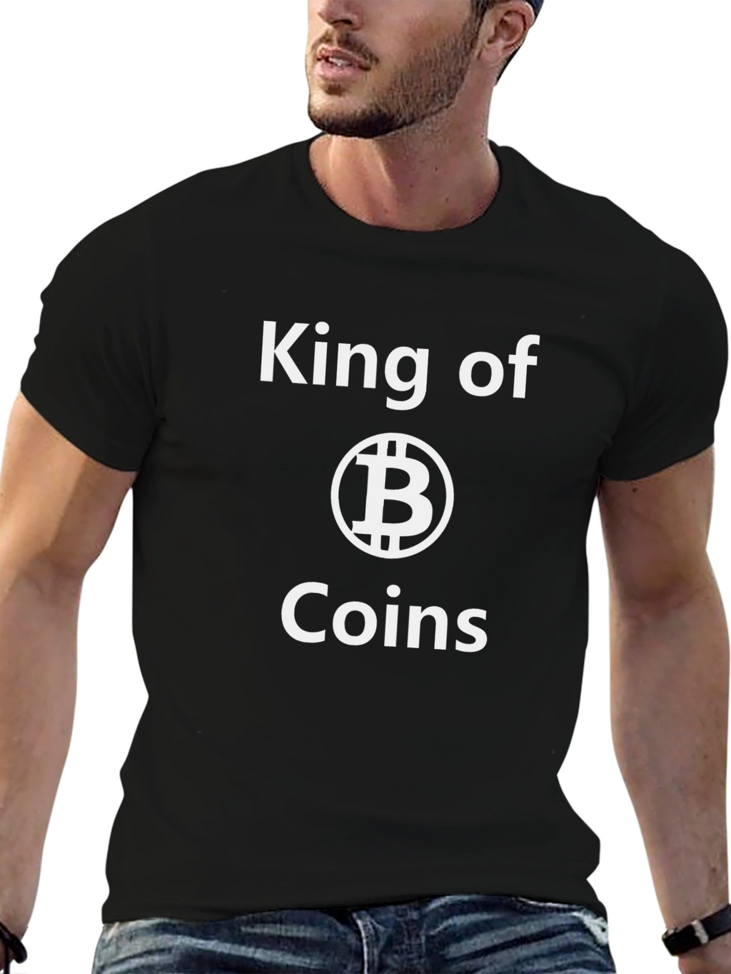 King of Coins Bitcoin Graphic T-Shirt