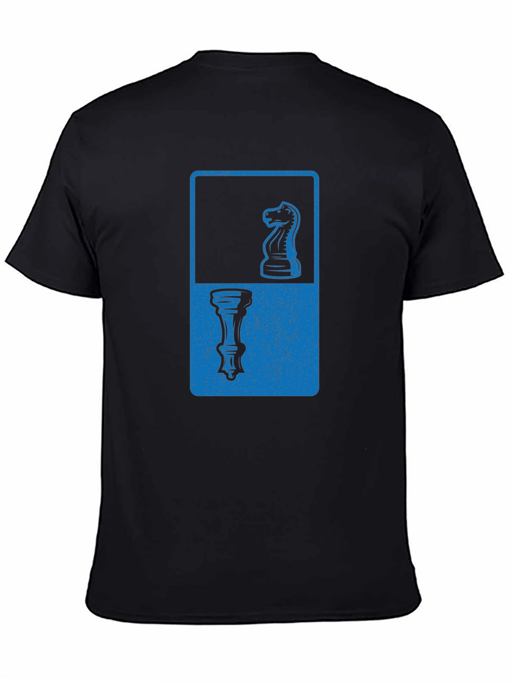 Chess Piece Graphic Tee - Knight & Rook Design