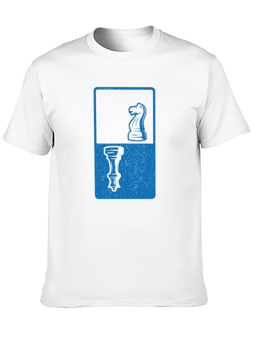 Chess Piece Graphic Tee - Knight & Rook Design