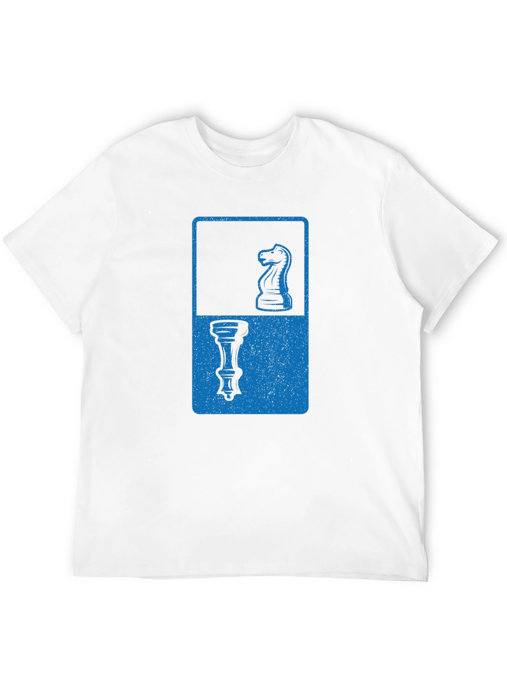 Chess Piece Graphic Tee - Knight & Rook Design