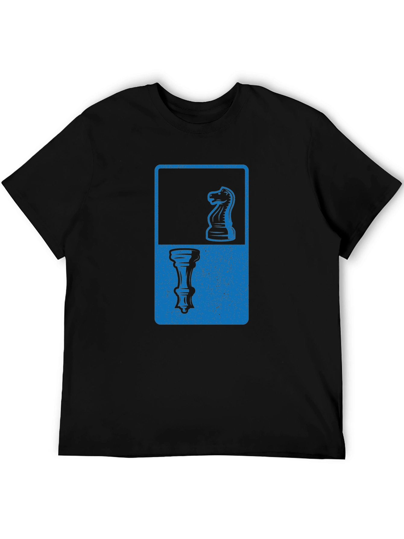 Chess Piece Graphic Tee - Knight & Rook Design