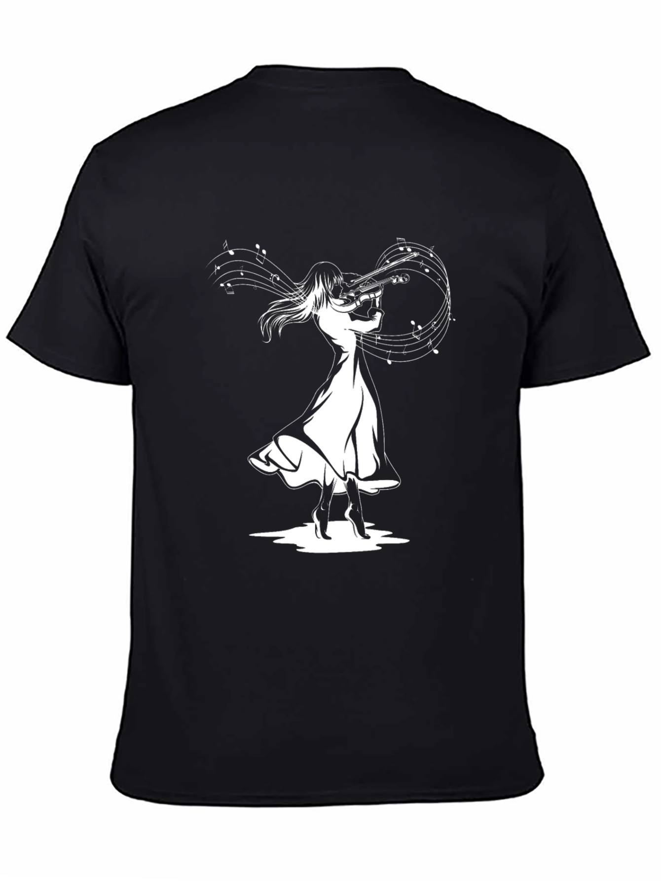 Musical Flute Player Graphic Tee