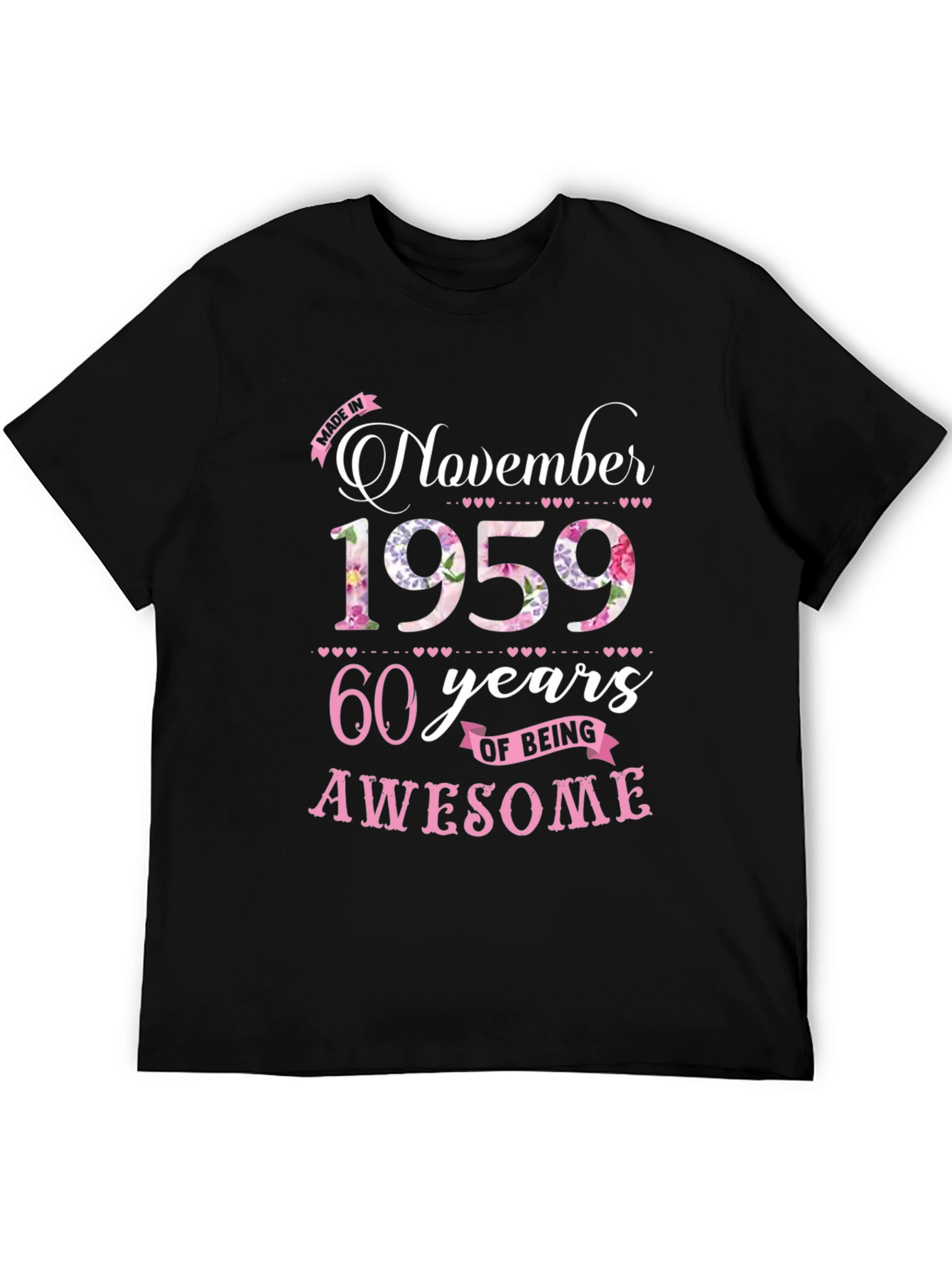 November 1959 60th Birthday T-Shirt