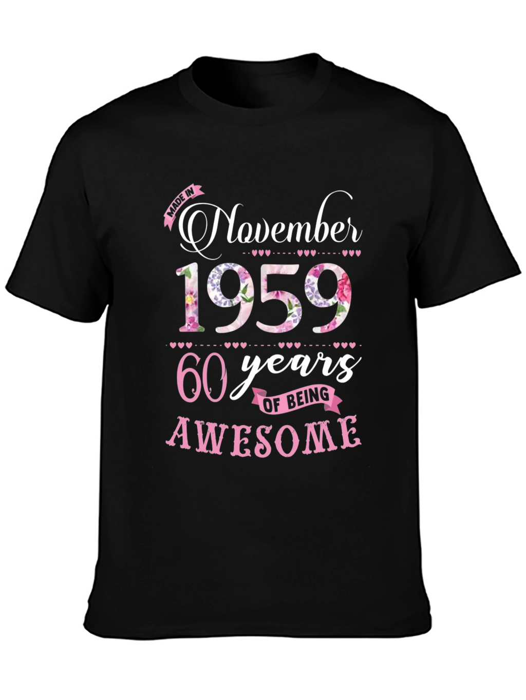 November 1959 60th Birthday T-Shirt