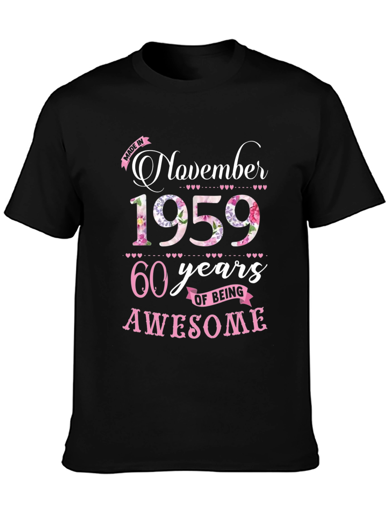 November 1959 60th Birthday T-Shirt