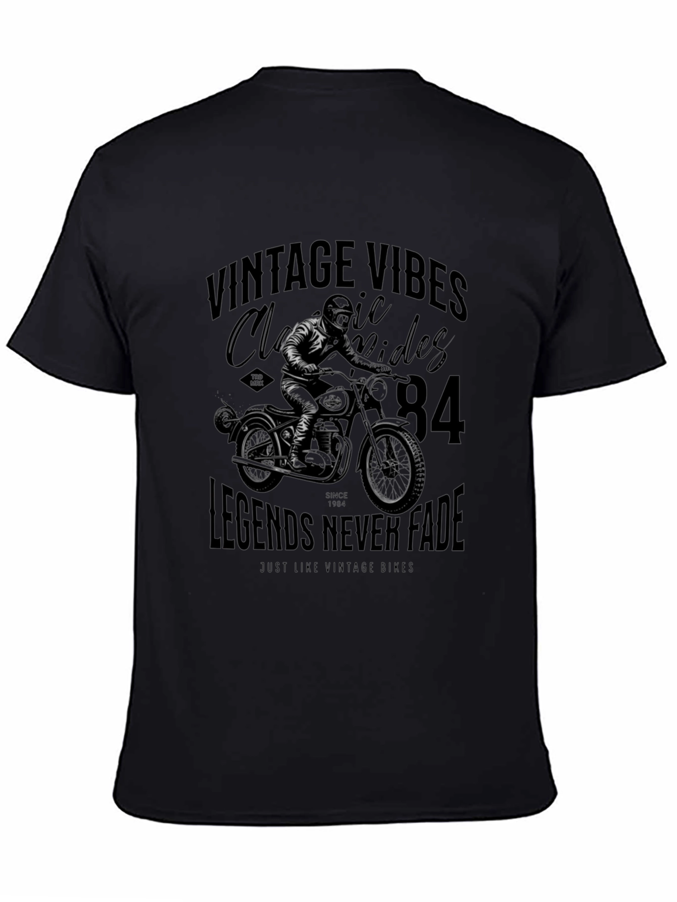 Vintage Vibes Motorcycle Graphic Tee - Classic Riders