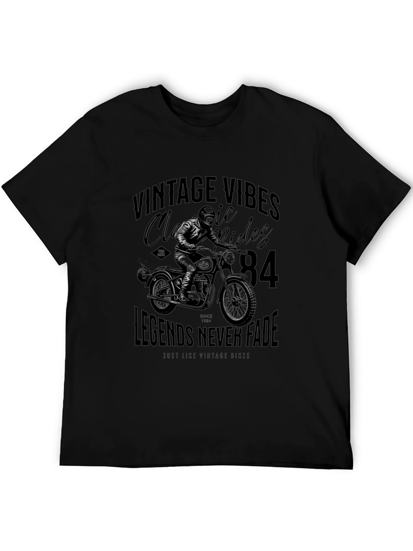 Vintage Vibes Motorcycle Graphic Tee - Classic Riders