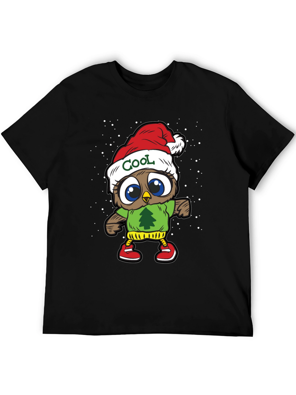 Cool Owl Christmas T-Shirt