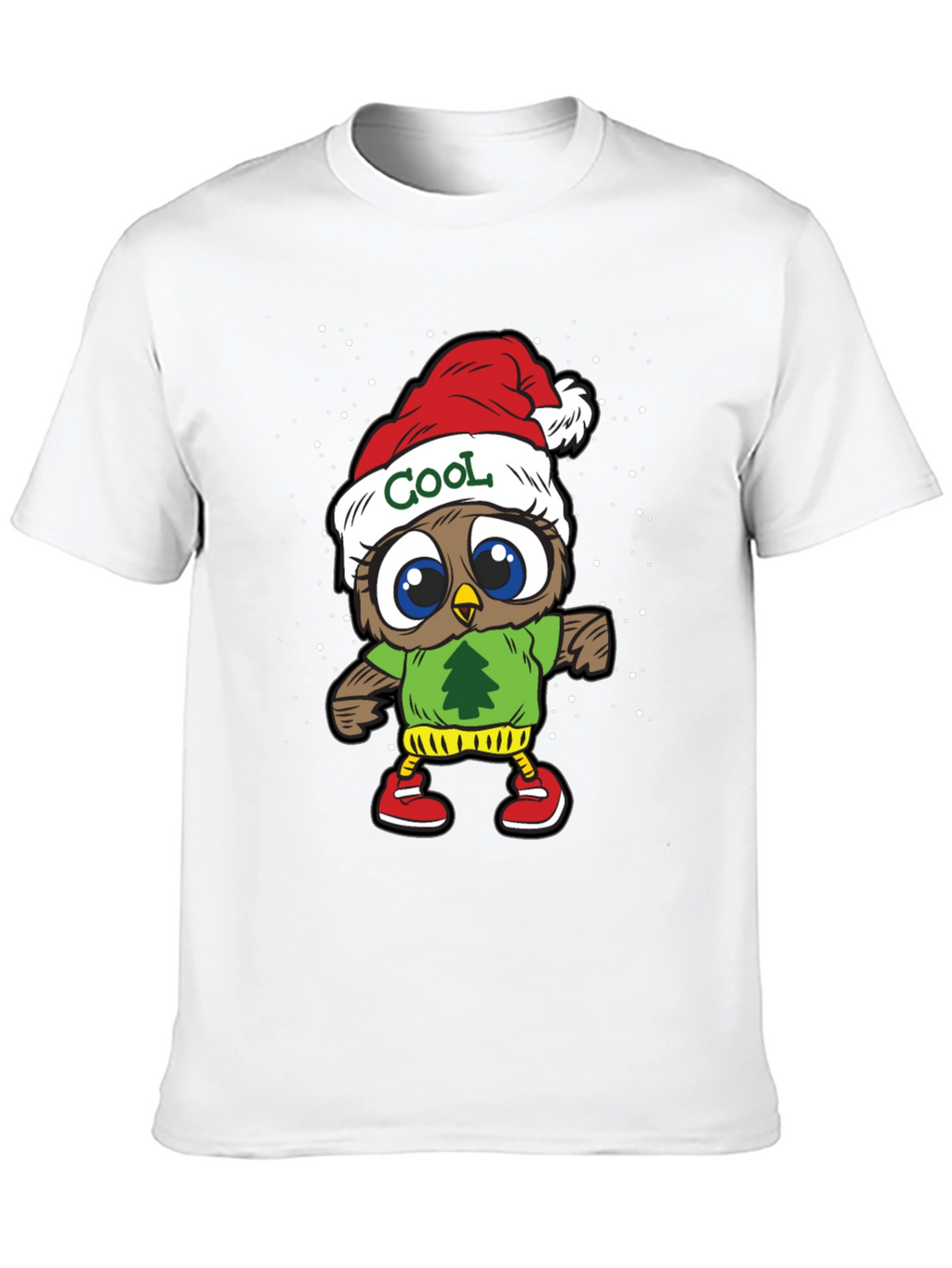 Cool Owl Christmas T-Shirt