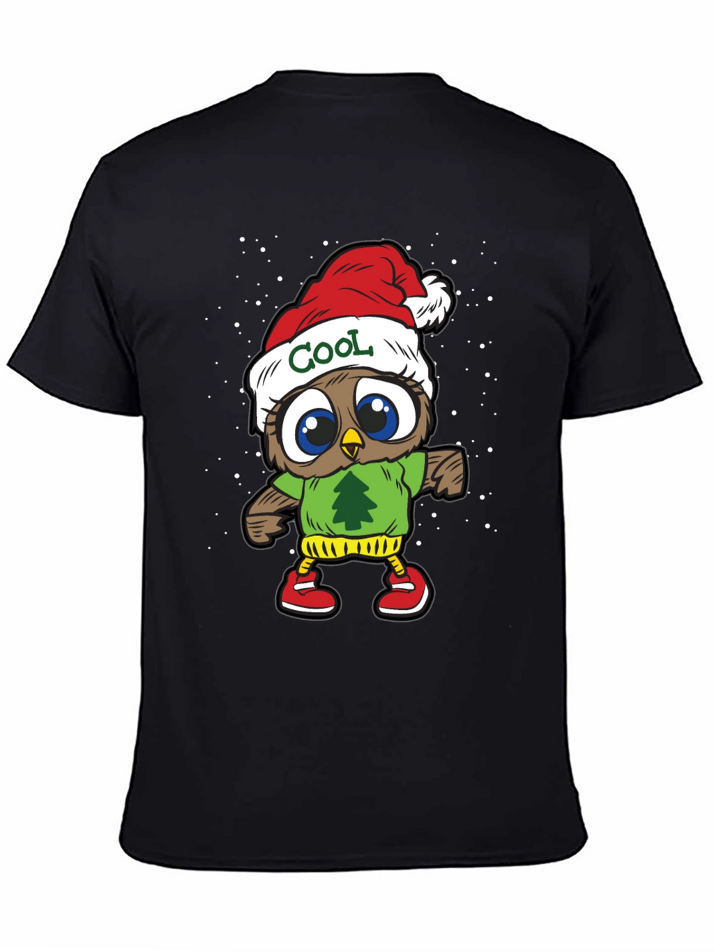 Cool Owl Christmas T-Shirt