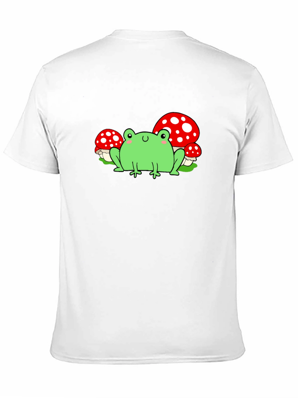 Frog & Mushroom Graphic T-Shirt - Black