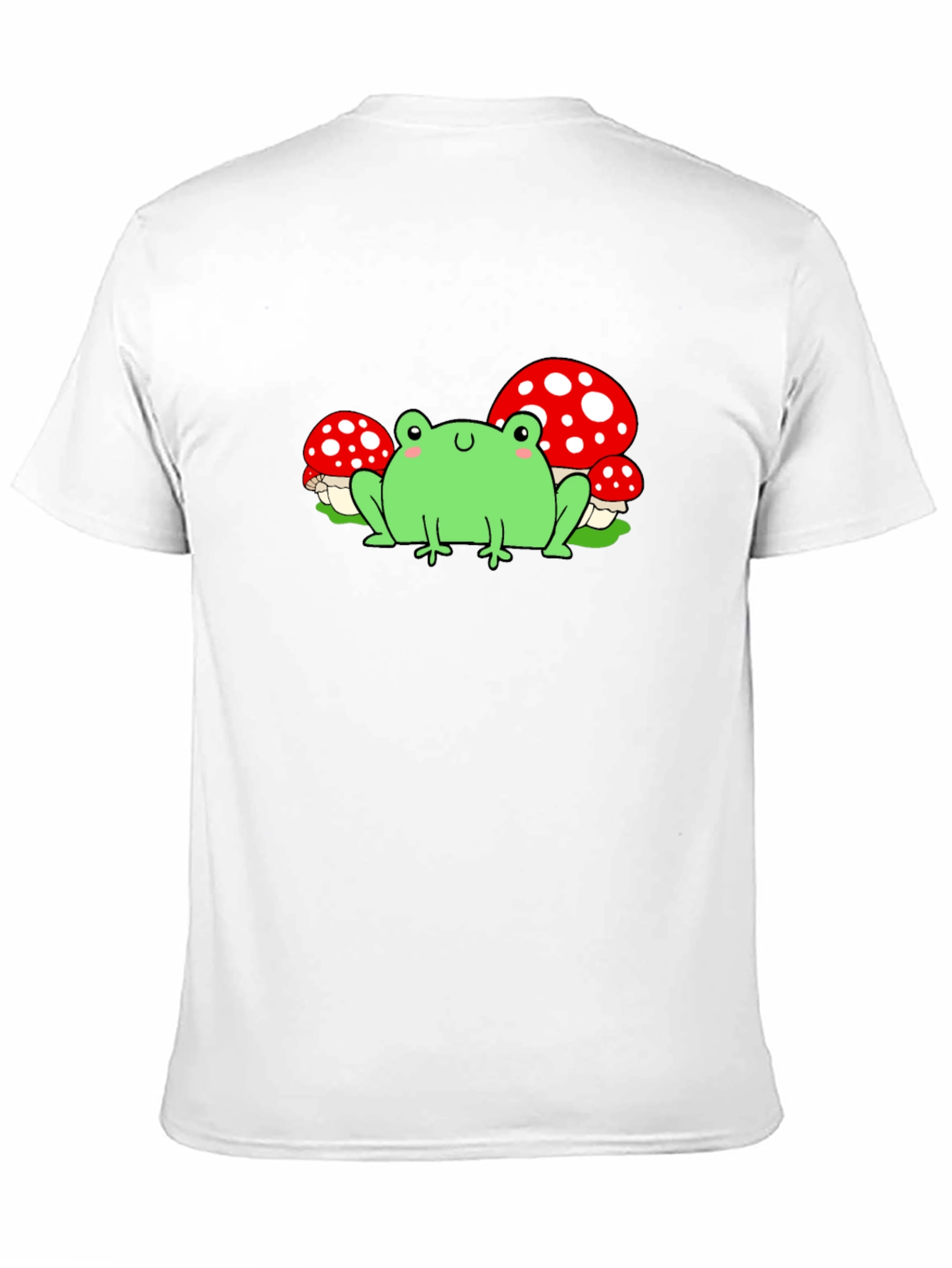Frog & Mushroom Graphic T-Shirt - Black