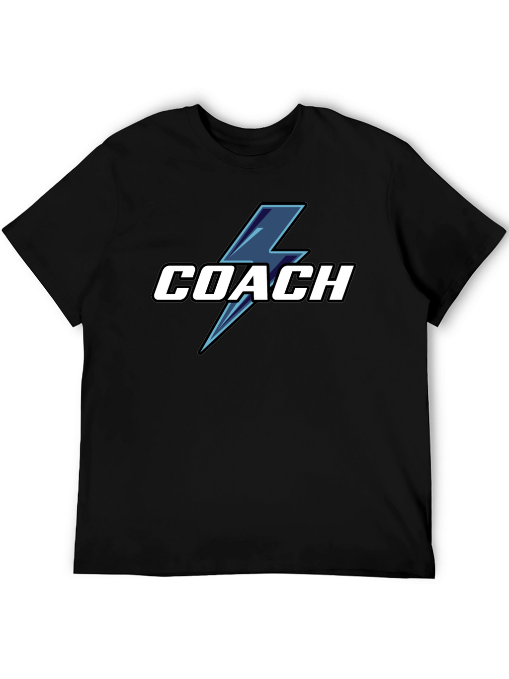 Coach T-Shirt with Lightning Bolt Graphic