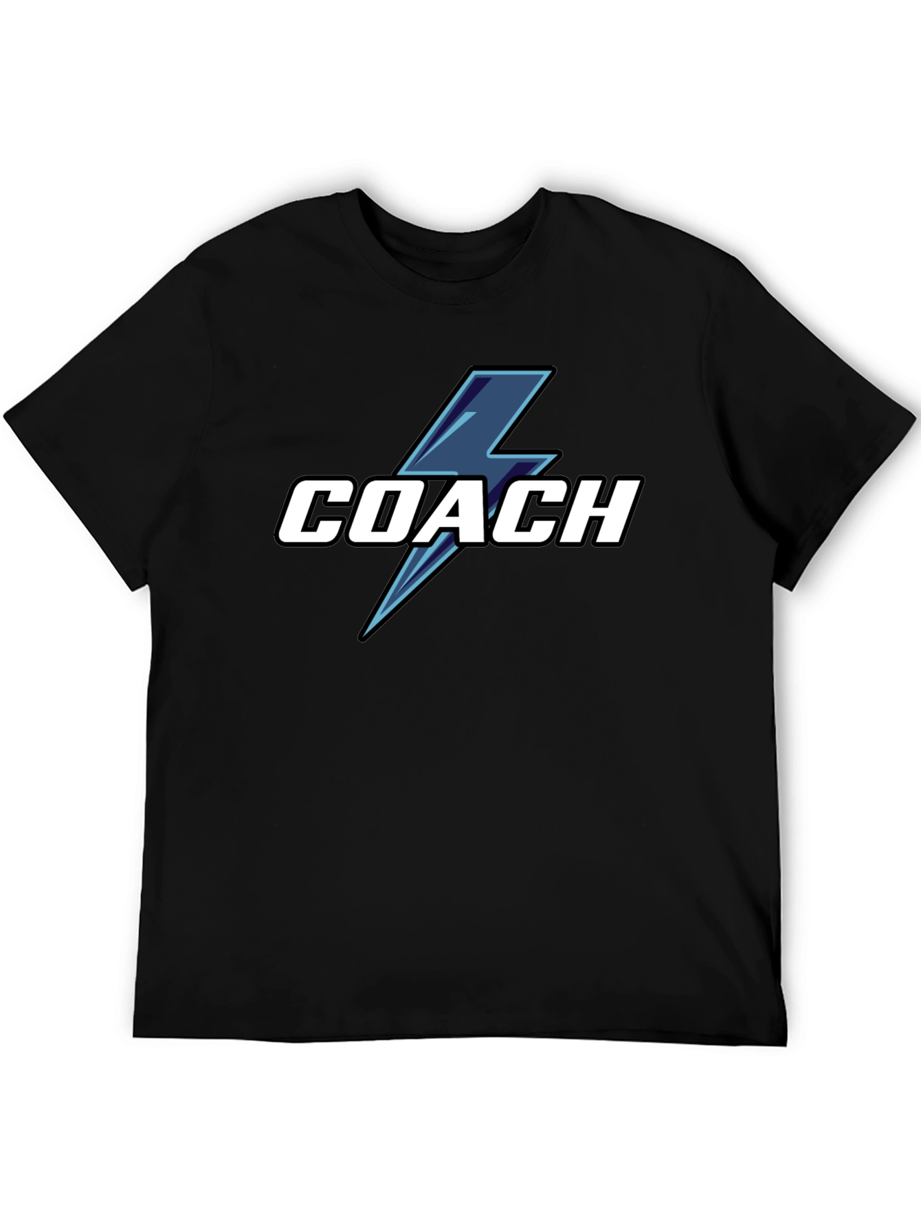 Coach T-Shirt with Lightning Bolt Graphic