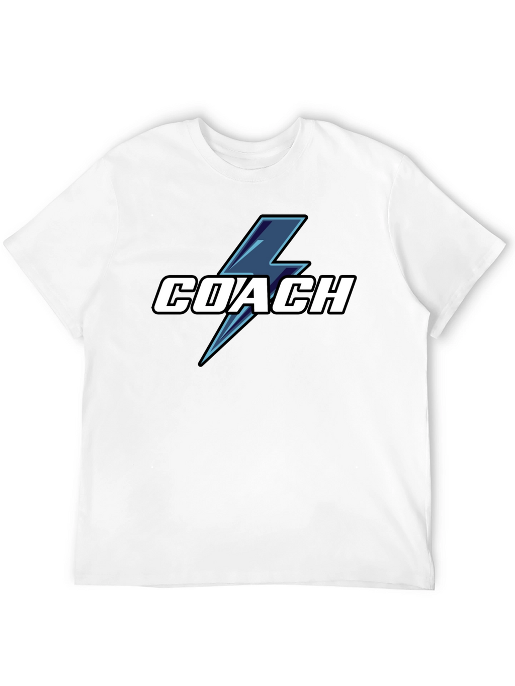 Coach T-Shirt with Lightning Bolt Graphic