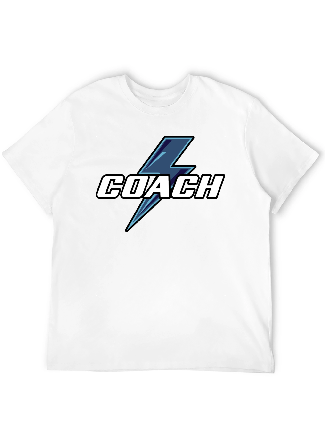 Coach T-Shirt with Lightning Bolt Graphic