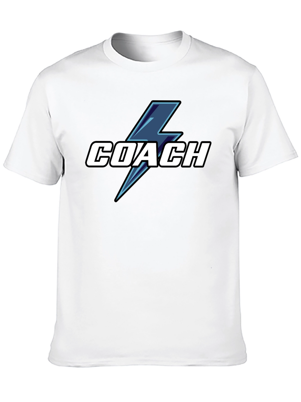 Coach T-Shirt with Lightning Bolt Graphic