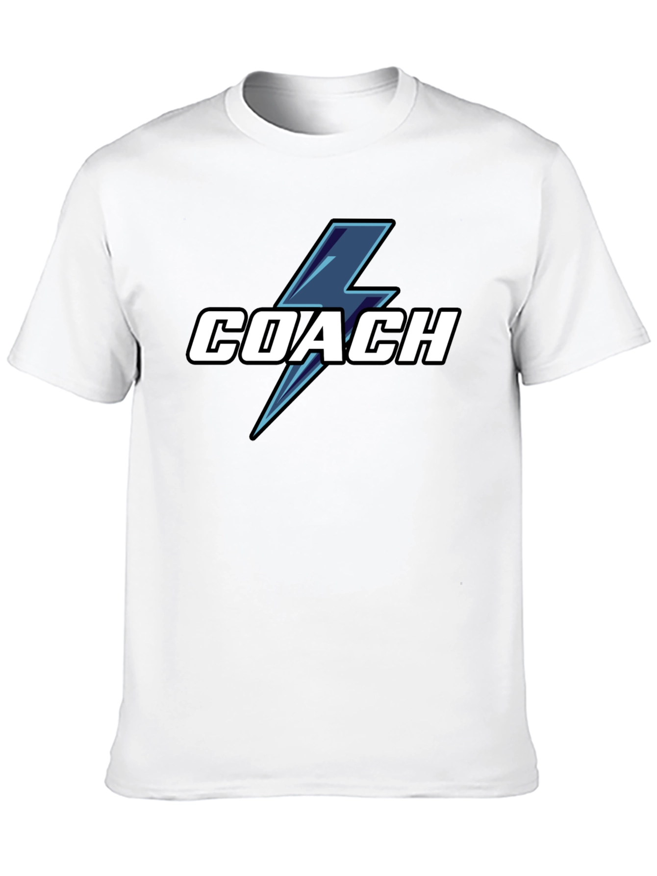 Coach T-Shirt with Lightning Bolt Graphic
