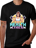 Health Coach Graphic Tee - Fitness Motivation