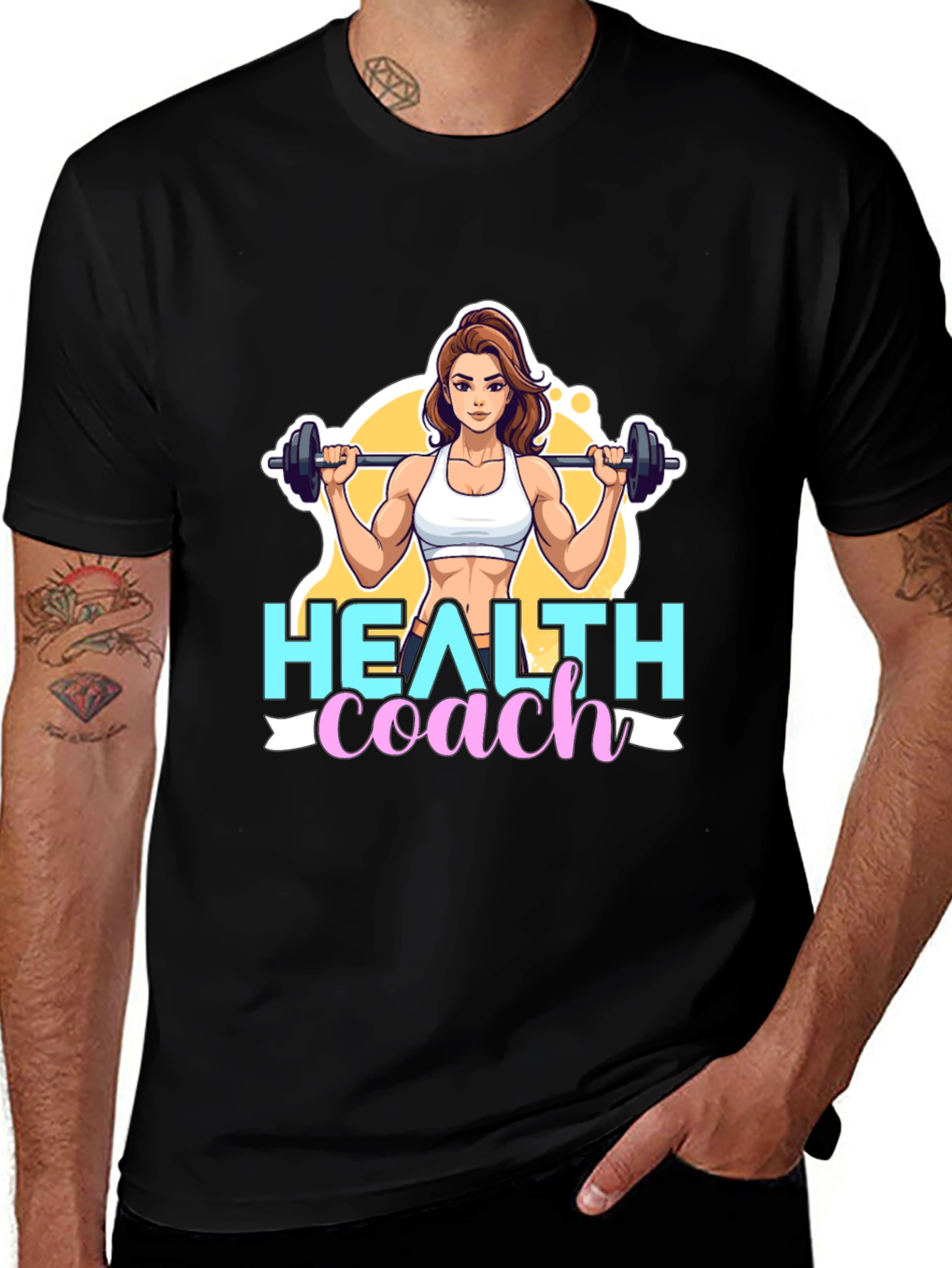 Health Coach Graphic Tee - Fitness Motivation