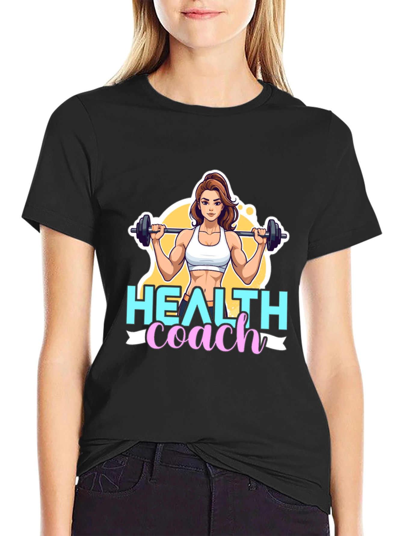 Health Coach Graphic Tee - Fitness Motivation