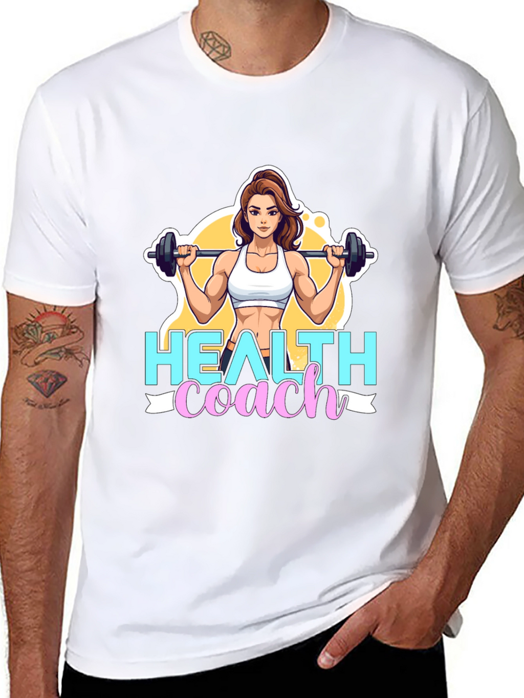 Health Coach Graphic Tee - Fitness Motivation