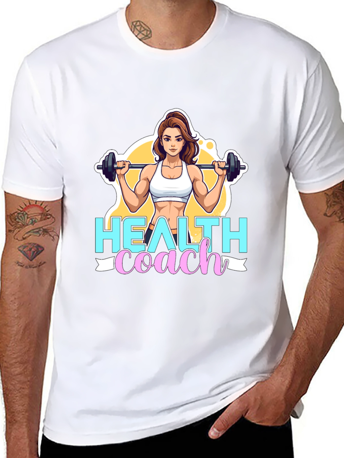 Health Coach Graphic Tee - Fitness Motivation