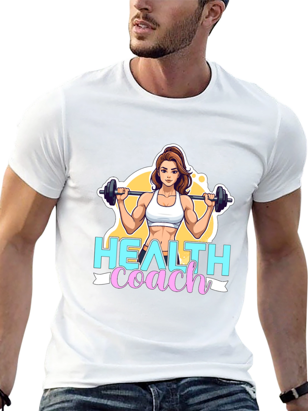Health Coach Graphic Tee - Fitness Motivation