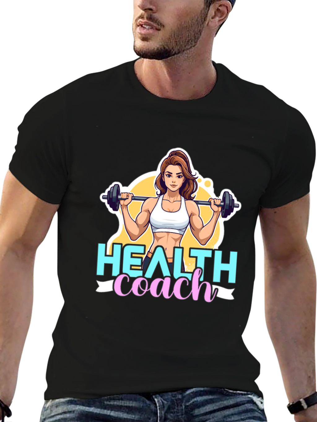 Health Coach Graphic Tee - Fitness Motivation